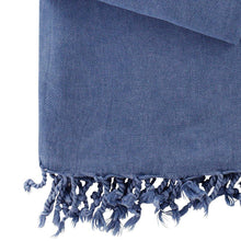 Laden Sie das Bild in den Galerie-Viewer, Hamamtuch Lale jeansblau - handgewebt - Hamamista