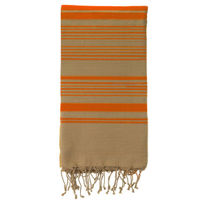 Hamamtuch Bio-Baumwolle Sand orange