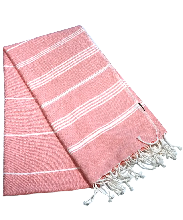 Hamamtuch Bio-Baumwolle Fouta Hammam Koralle