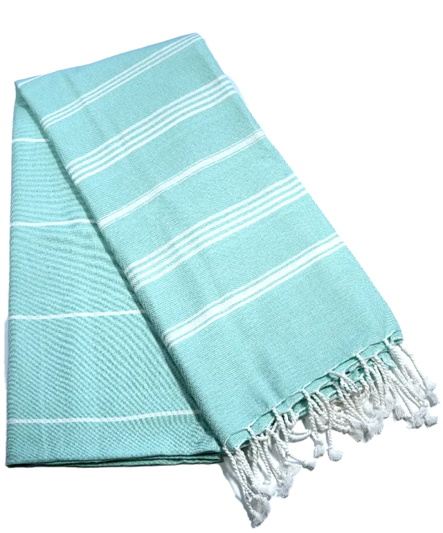 Hamamtuch Bio-Baumwolle Fouta Hammam mint
