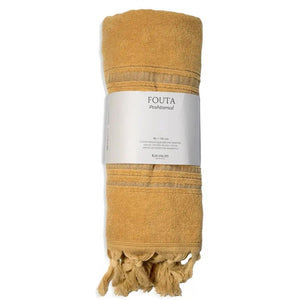 Hamamtuch Frottee / Hamamtuch Bio gelb