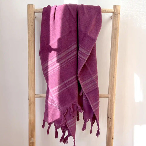 Hamamtuch Frottee / Hamamtuch Bio violett