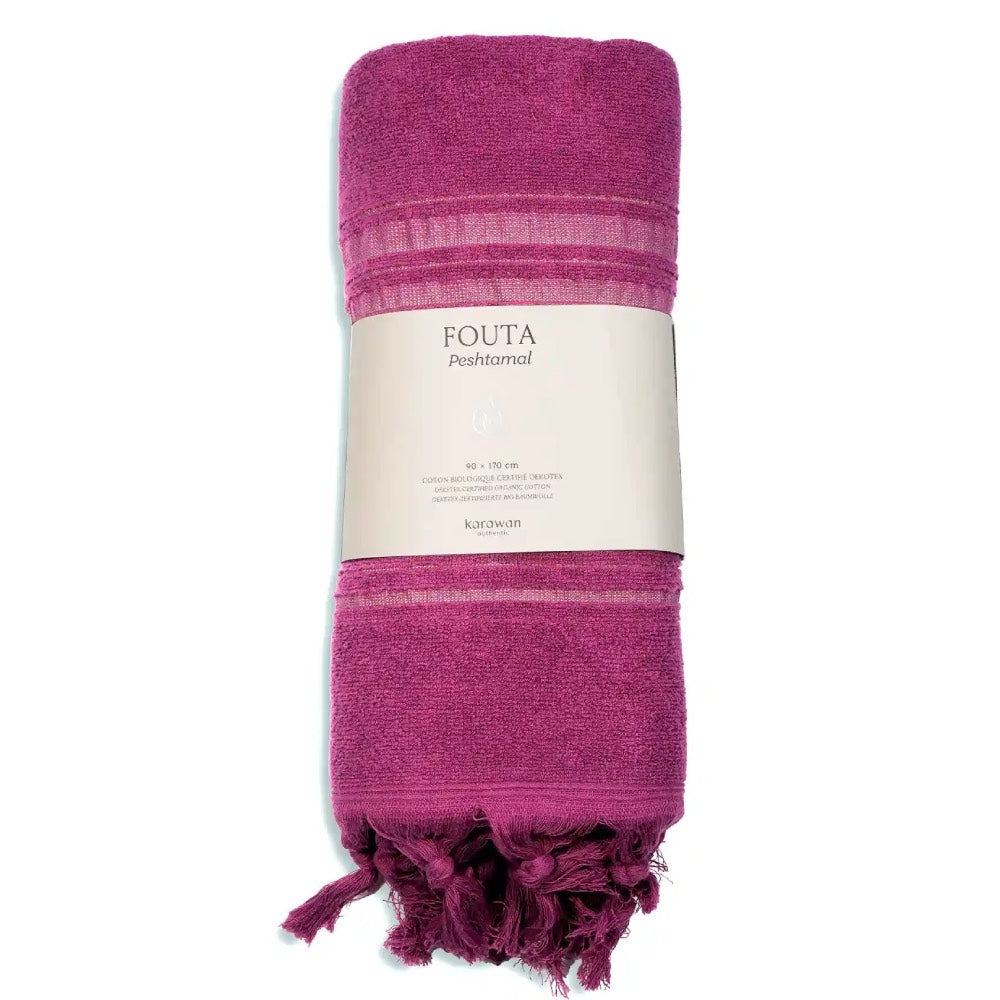 Hamamtuch Frottee / Hamamtuch Bio violett