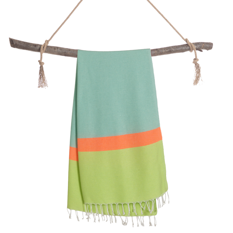 Hamamtuch Neon XXL aus recycelter Baumwolle