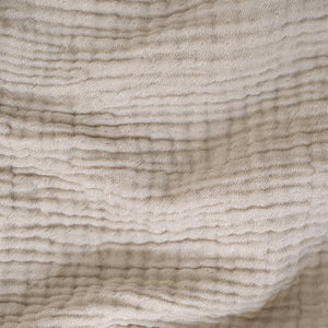 Tagesdecke aus Musselin – Bettüberwurf Ava (Oeko-Tex) in Beige