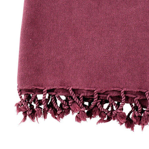 Hamam cloth Lale berry red - handwoven - Hamamista