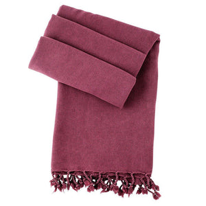 Hamam cloth Lale berry red - handwoven - Hamamista