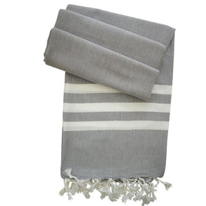 Hamam towel Mavi handwoven - grey - Hamamista