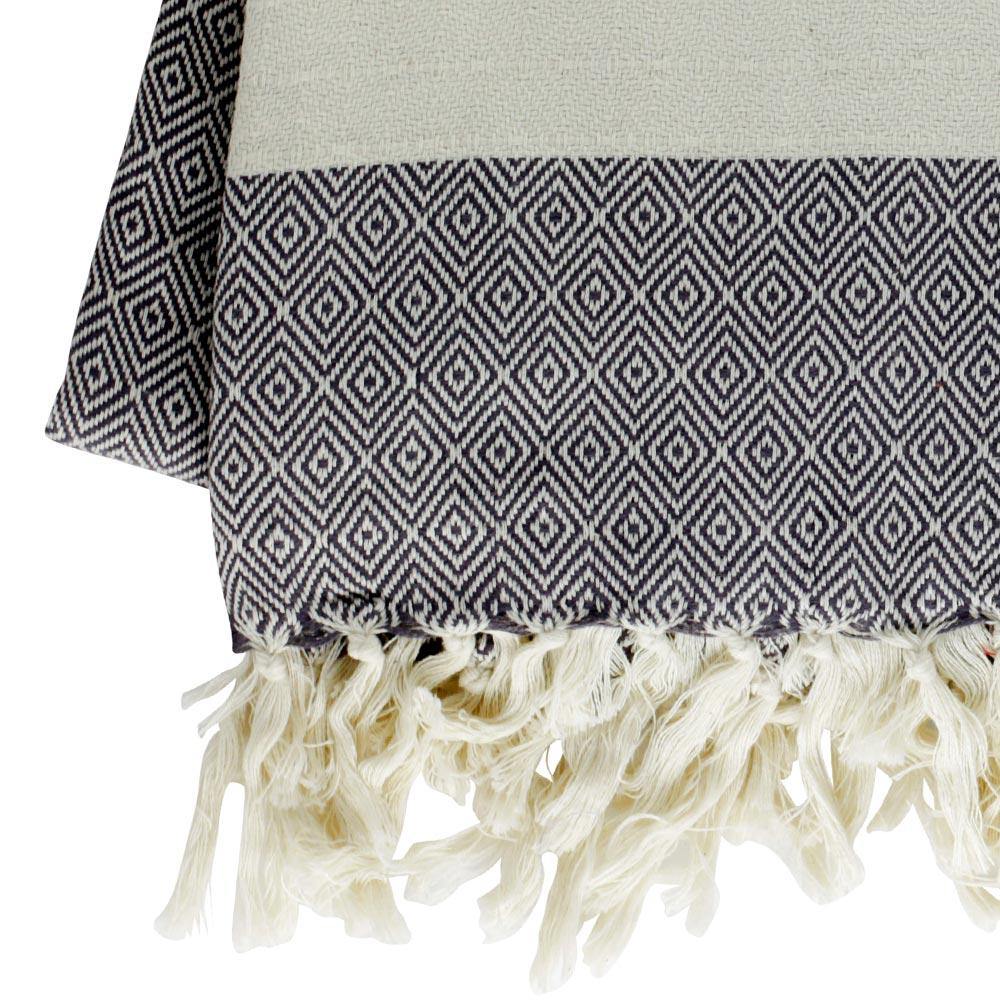 Hamamtuch XXL / Plaid Charlotte anthrazit - Hamamista