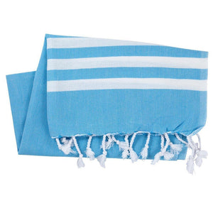 Peskir Mavi turquoise - handwoven / Hamam cloth XS - Hamamista