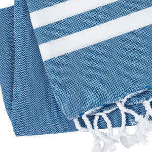 Peskir Mavi blue - handwoven / Hamam cloth XS - Hamamista