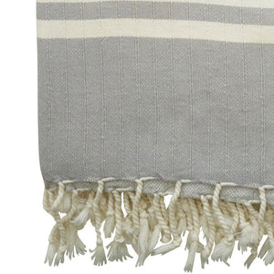 Peskir Leyla grey - handwoven and pre-washed - / Hamam cloth XS - Hamamista