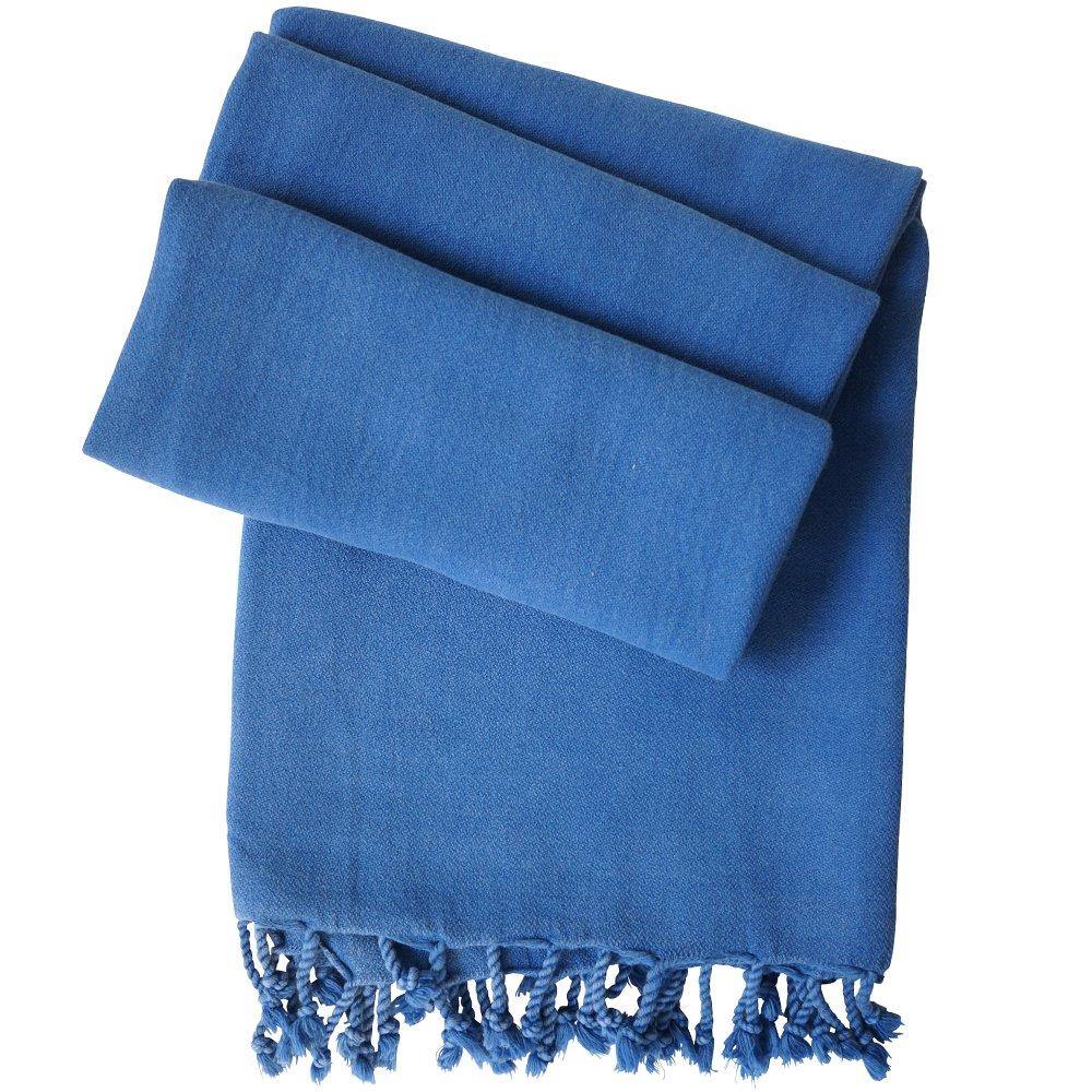 Hamam cloth Lale royal blue - handwoven - Hamamista