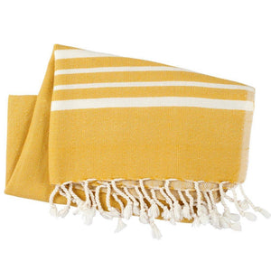 Peskir Leyla yellow - hand-woven and pre-washed - / Hamam cloth XS - Hamamista