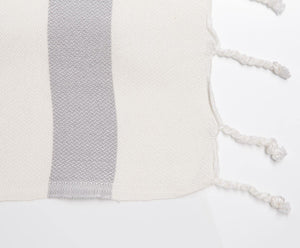 Hamamtuch Juliet grau - handgewebt - SALE - Hamamista