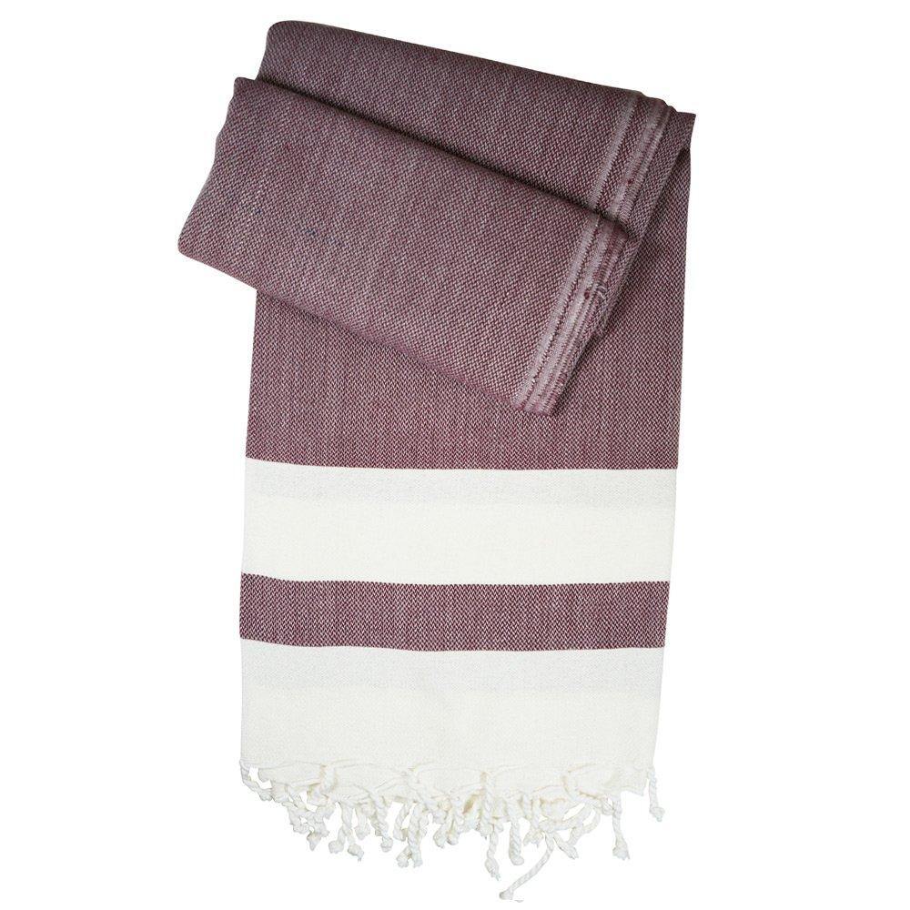 Hamamtuch Juliet pflaume - handgewebt - SALE - Hamamista