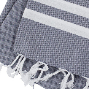 Peskir Mavi grey - handwoven / Hamam cloth XS - Hamamista