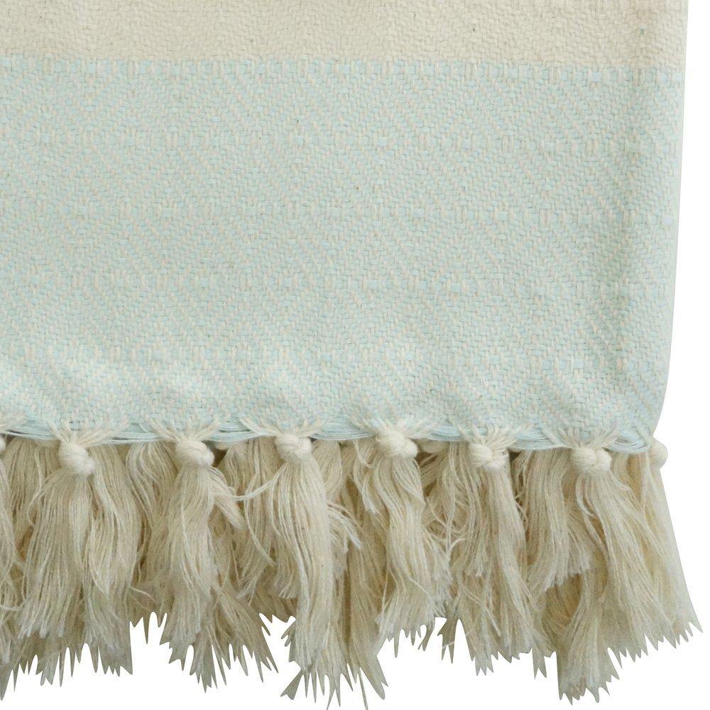 Hamamtuch Charlotte mint - handgewebt - Hamamista