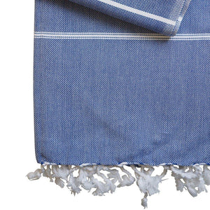 Hamam cloth extra long Ellen handwoven - dark blue - Hamamista