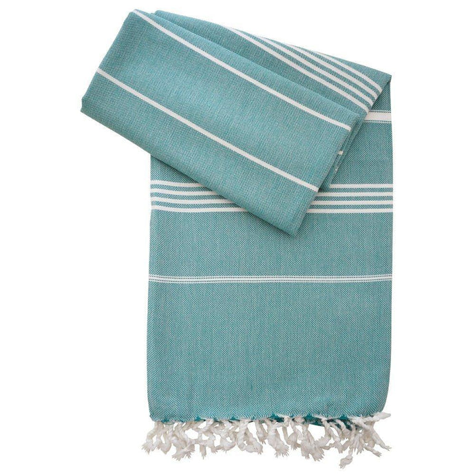 Hamam Towel XXL Ellen handwoven - petrol