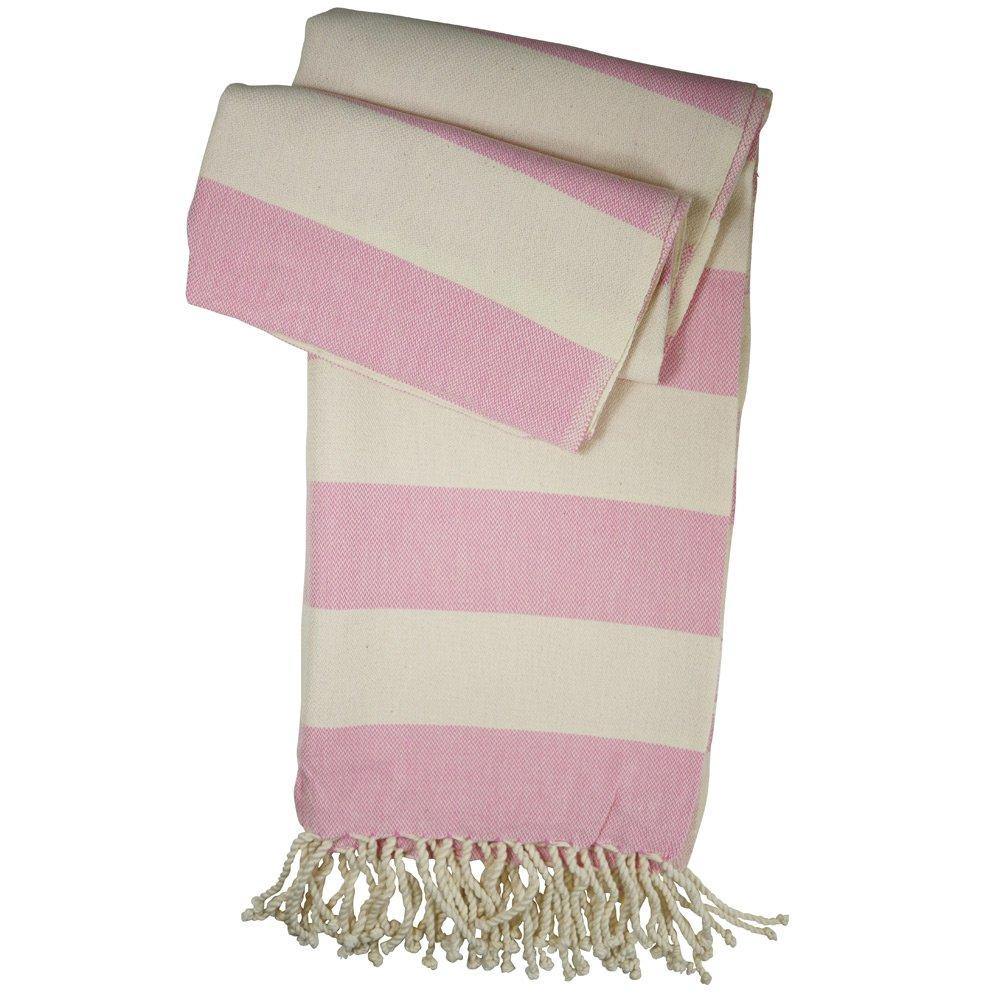 Hamamtuch Ellen rosa - handgewebt - Hamamista