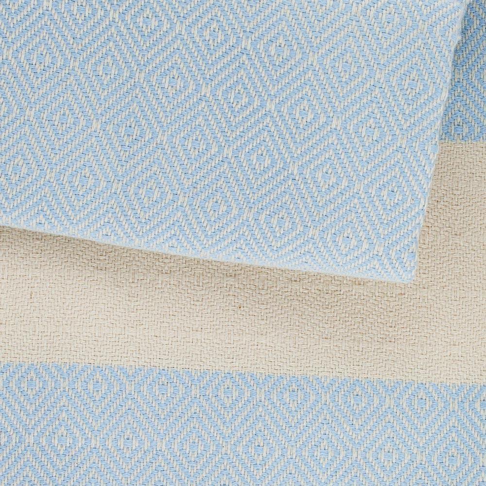 Hamamtuch Charlotte hellblau - handgewebt - Hamamista