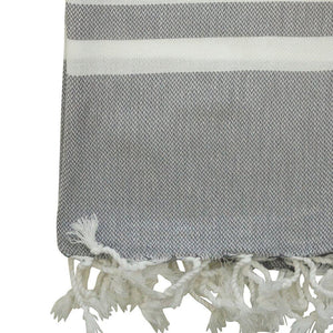 Hamam towel Mavi handwoven - grey - Hamamista