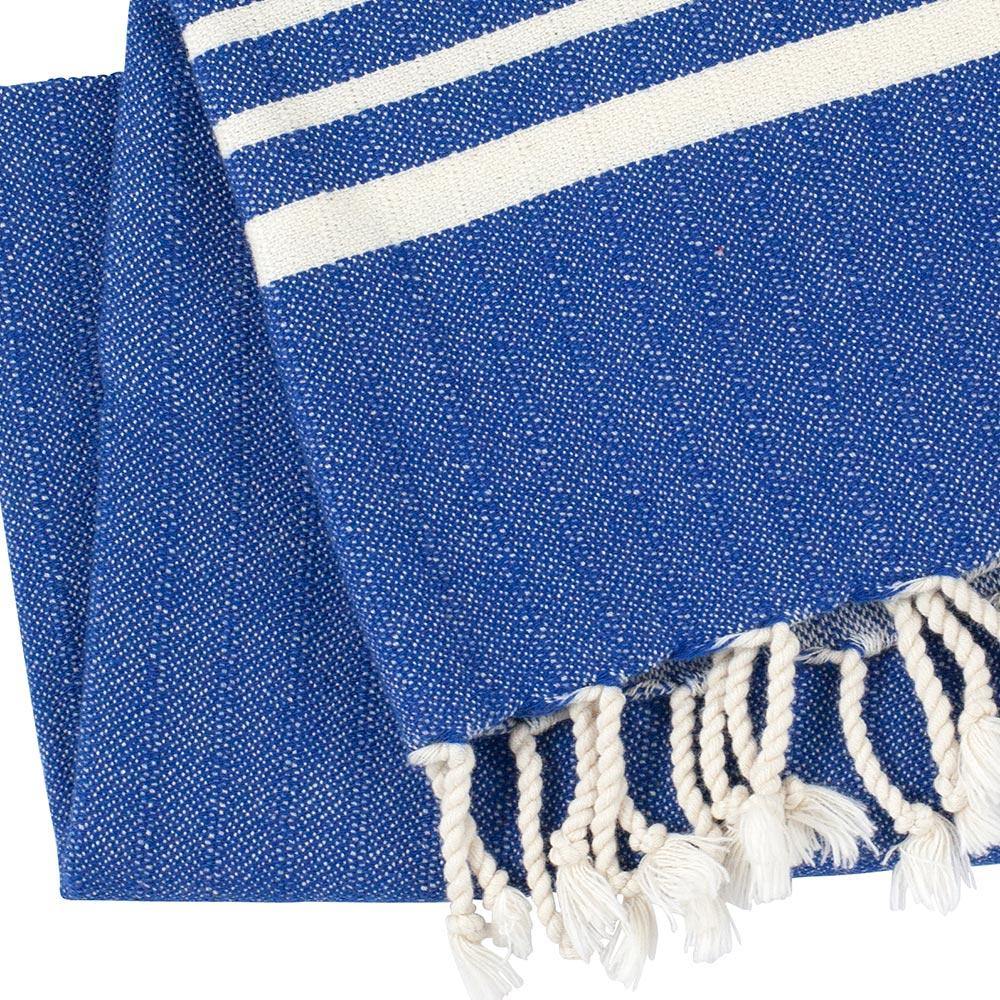 Peskir Leyla königsblau - handgewebt und vorgewaschen / Hamamtuch XS - Hamamista