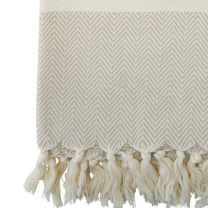 Hamam cloth Charles hand-woven - beige - Hamamista