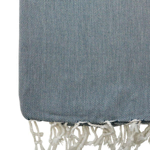 Hamam cloth extra long Ellen handwoven - grey blue - Hamamista