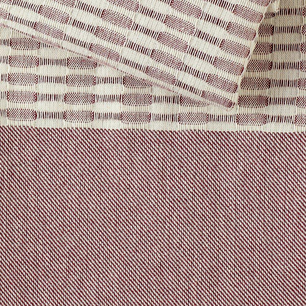 Hamamtuch Claude bordeaux - handgewebt - Hamamista