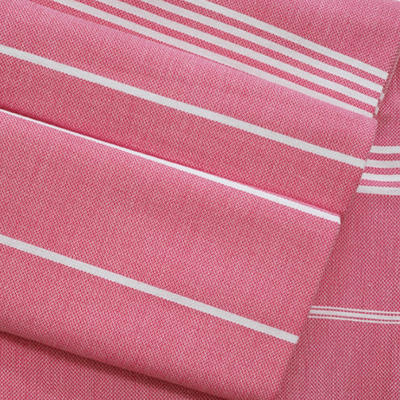 Peskir Ellen fuchsia - handgewebt / Hamamtuch XS
