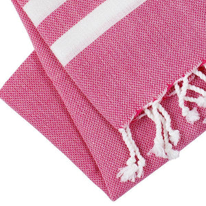 Peskir Mavi fuchsia - handwoven - / Hamam cloth XS - Hamamista