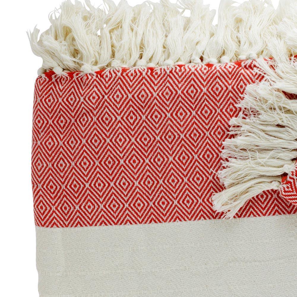 Hamamdecke / Plaid Charlotte rot