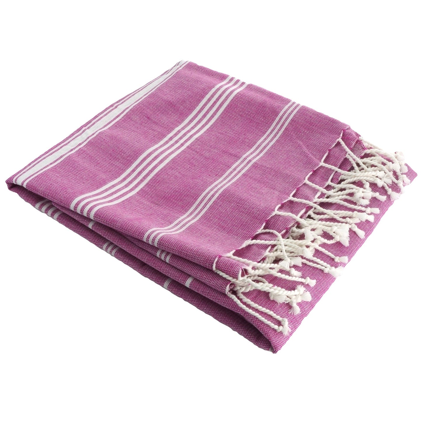 Hamamtuch Bio-Baumwolle "Fouta Hammam" Violett von Karawan Authentic