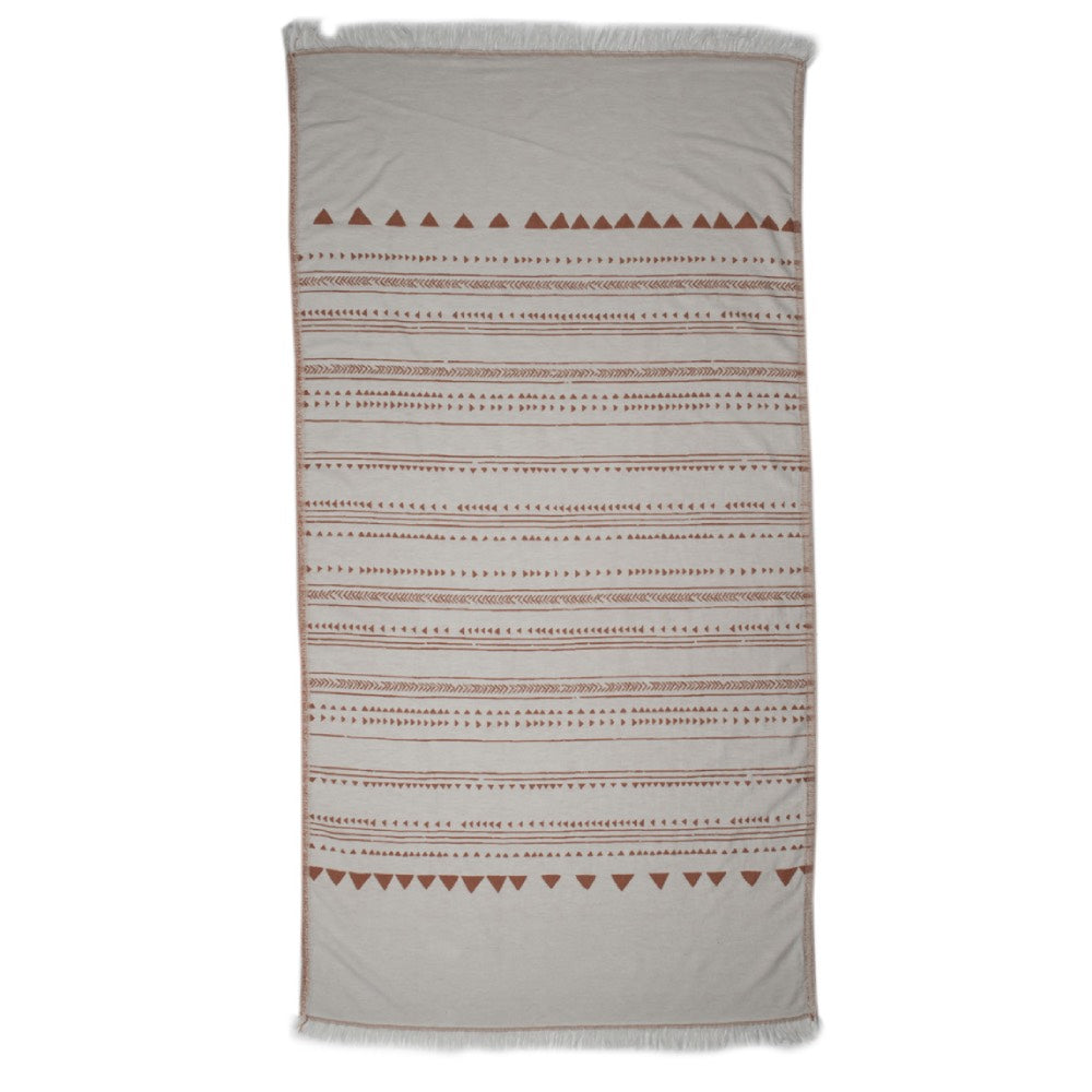 Hamamtuch Bio Nida ziegelrot 100 % Bio-Baumwolle