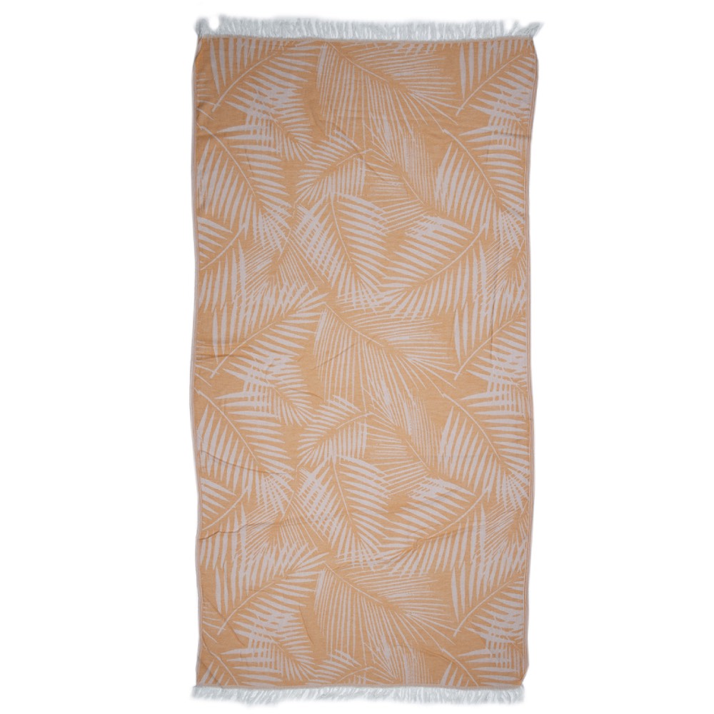 Hamamtuch Bio Palmae orange 100 % Bio-Baumwolle