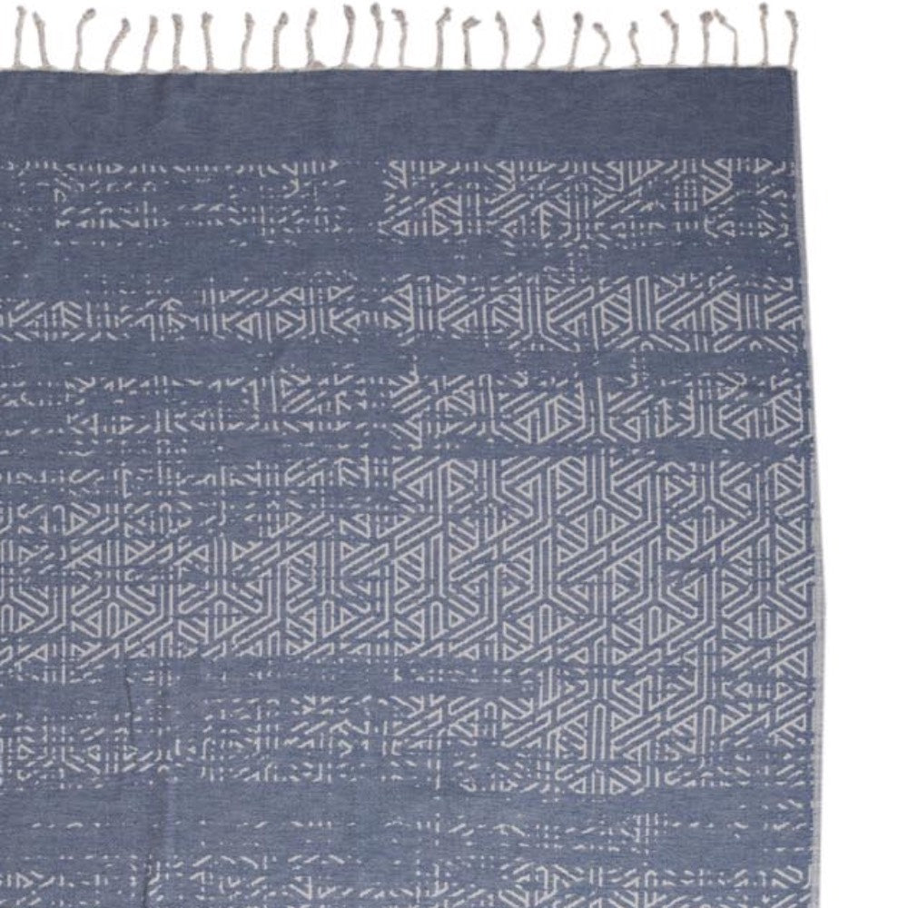 Hamamtuch Bio blau 100 % Bio-Baumwolle