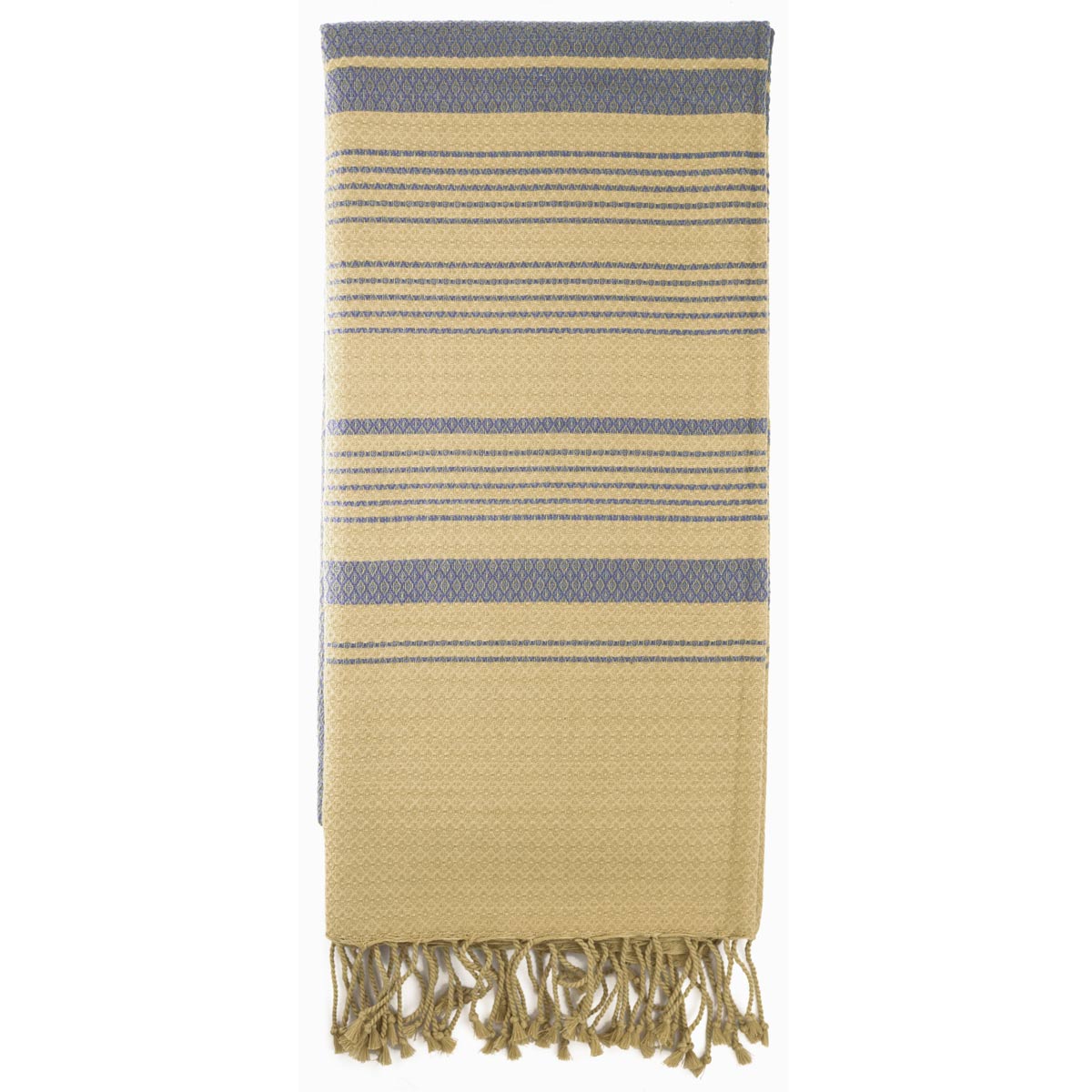 Hamamtuch Bio-Baumwolle Sand graublau
