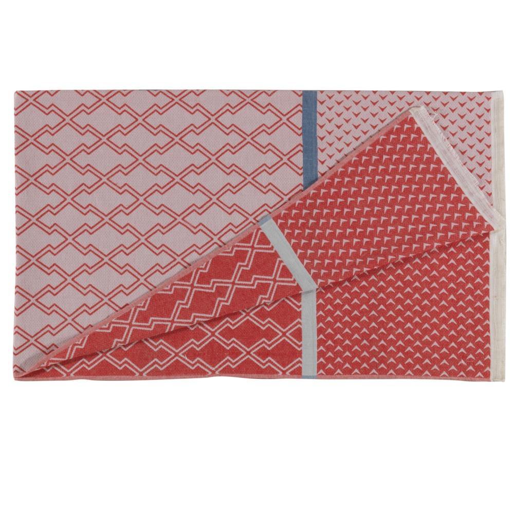 Hamamtuch Jackie II - rot-blau