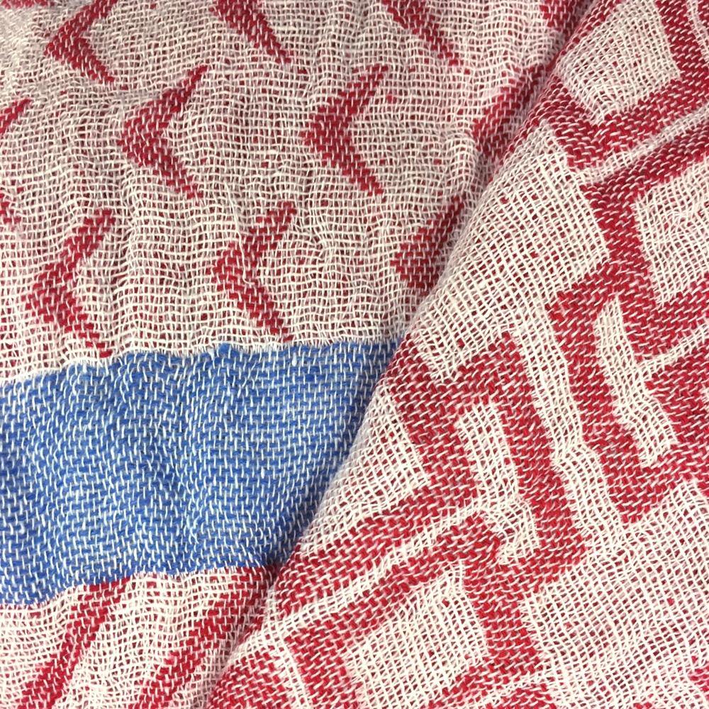 Hamamtuch Jackie II - rot-blau