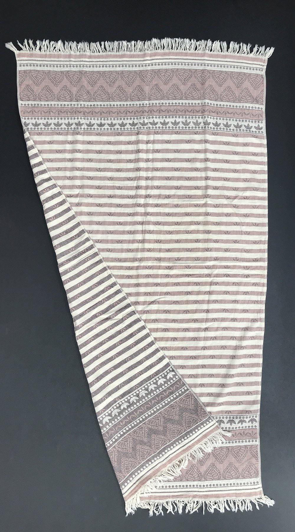 Hamamtuch Jackie Fes braun-beige