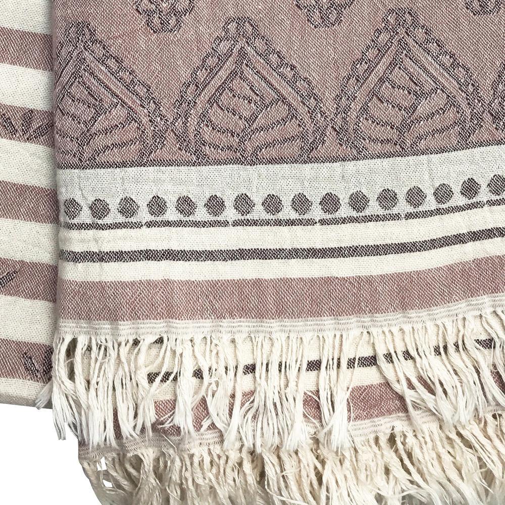 Hamamtuch Jackie Fes braun-beige
