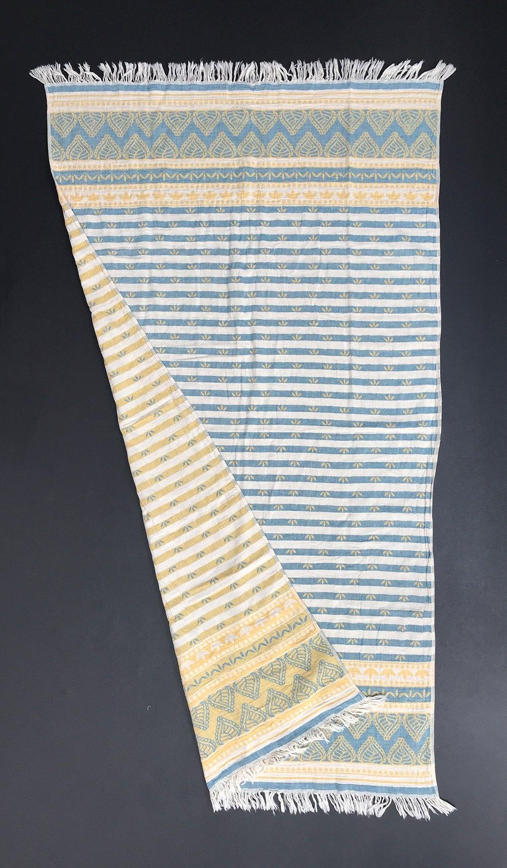Hamamtuch Jackie Fes gelb-blau