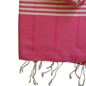 Hamam Towel Bella hand-woven and pre-washed - pink