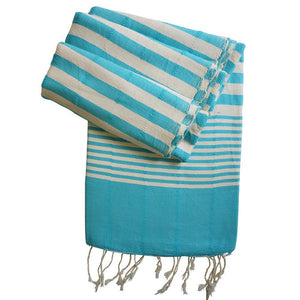 Hamam Towel Bella hand-woven and pre-washed - turquoise