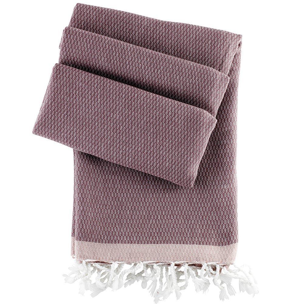 Hamamtuch Enis mauve von Hamamista
