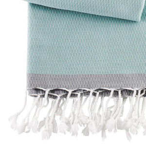 Hamam towel Enis mint from Hamamista