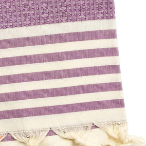 Fouta mit Wabenmuster - lila