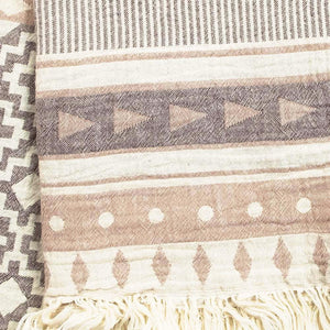 Hamamtuch Jackie Orient beige-braun 